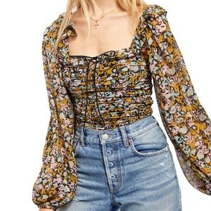 Floral Free People Top